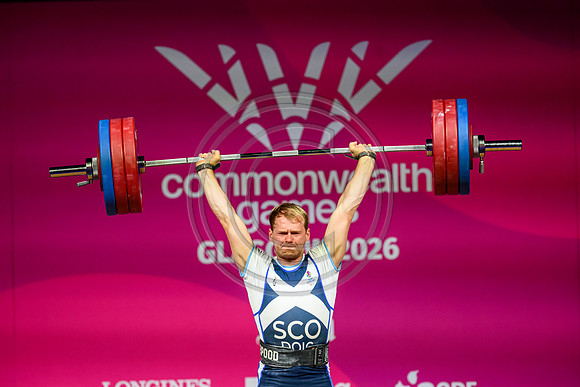 Angus Doig men's 88kg weightlifting