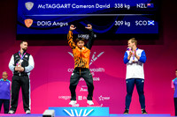 Angus Doig men's 88kg weightlifting