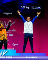 Angus Doig men's 88kg weightlifting