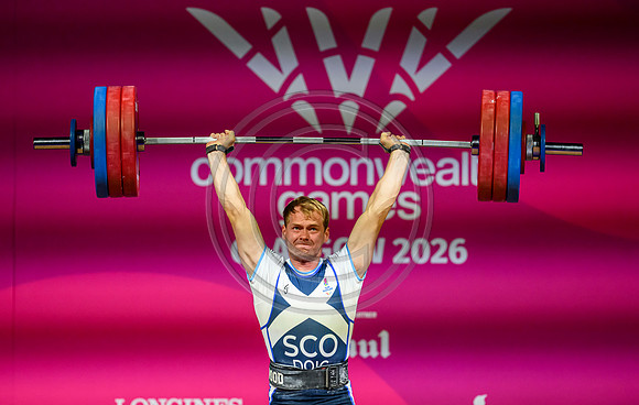 Angus Doig men's 88kg weightlifting
