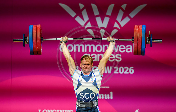 Angus Doig men's 88kg weightlifting