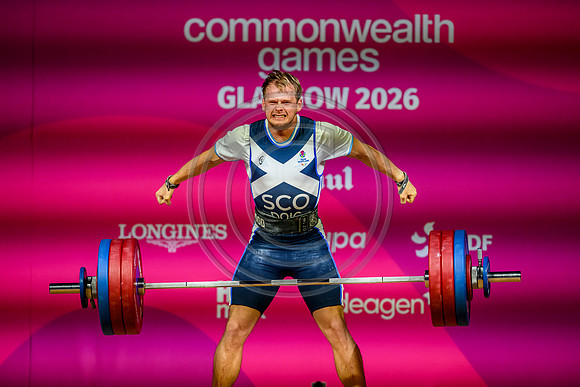 Angus Doig men's 88kg weightlifting
