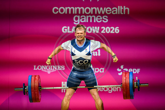 Angus Doig men's 88kg weightlifting
