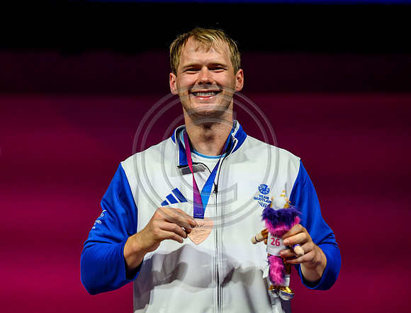 Angus Doig men's 88kg weightlifting