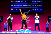 Angus Doig men's 88kg weightlifting