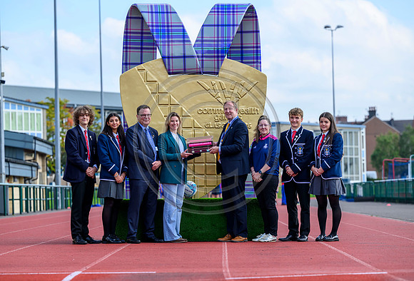 Glasgow 2026 presentation at Hutchesons' Grammar School