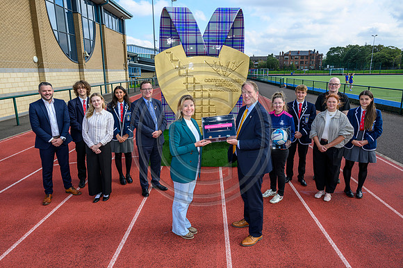 Glasgow 2026 presentation at Hutchesons' Grammar School
