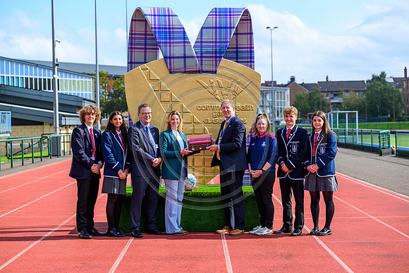Glasgow 2026 presentation at Hutchesons' Grammar School