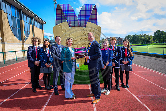 Glasgow 2026 presentation at Hutchesons' Grammar School