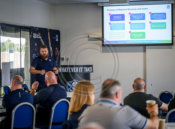 Club leaders from the West region gather for a seminar about the season ahead.