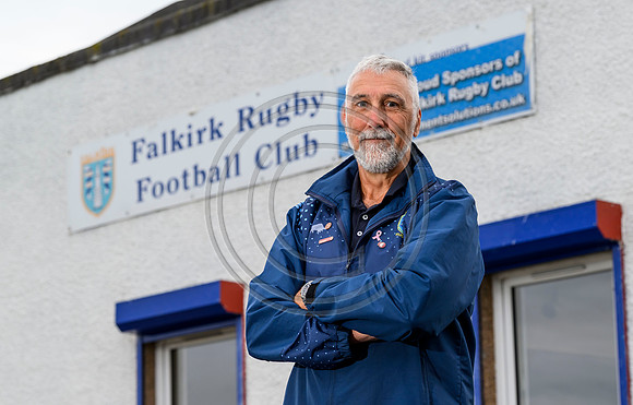 Falkirk Rugby Club Presedent Bill Faulds