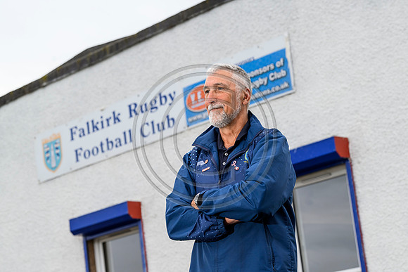 Falkirk Rugby Club Presedent Bill Faulds