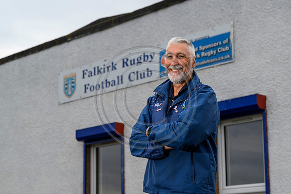 Falkirk Rugby Club Presedent Bill Faulds