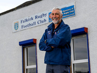 Falkirk Rugby Club Presedent Bill Faulds