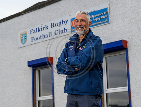 Falkirk Rugby Club Presedent Bill Faulds