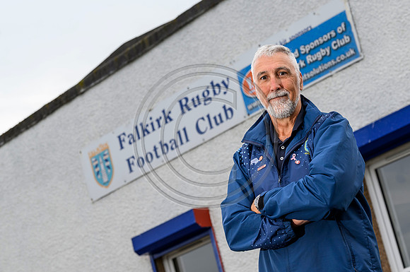 Falkirk Rugby Club Presedent Bill Faulds