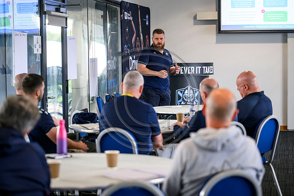 Club leaders from the West region gather for a seminar about the season ahead.