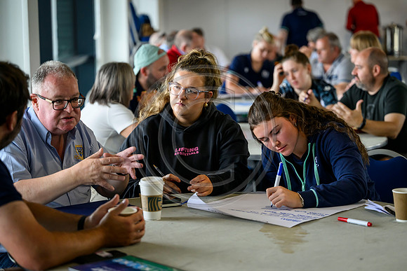 Club leaders from the West region gather for a seminar about the season ahead.