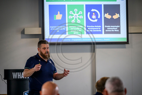 Club leaders from the West region gather for a seminar about the season ahead.